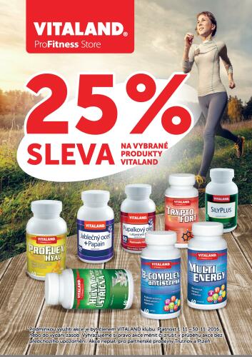 VITALAND - sleva 25% na vybrané produkty