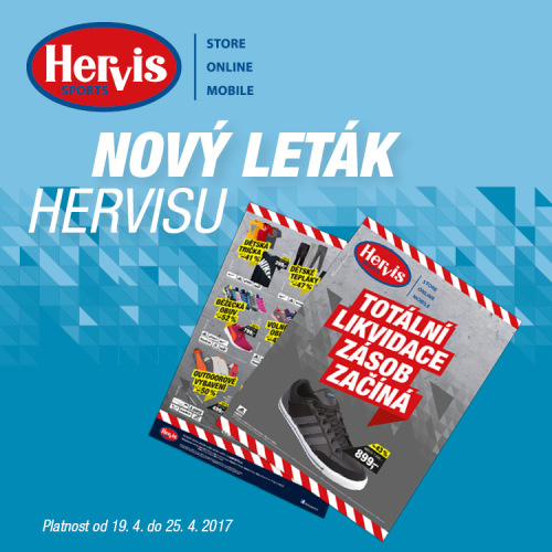 HERVIS - totální likvidace zásob začíná