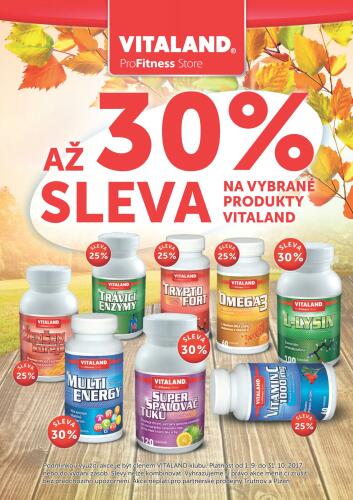 VITALAND - sleva až 30% na vybrané produkty