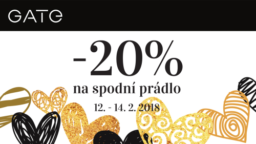 GATE - 20% sleva na spodní prádlo