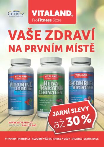 VITALAND - jarní slevy až 30%