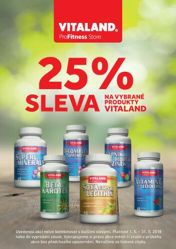 Květnové akce ve VITALAND: ušetřete až 25 %!