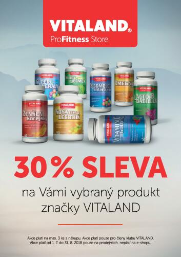 VITALAND - 30% sleva na Vámi vybraný produkt