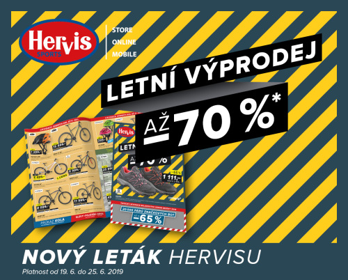 Letní výprodej v Hervisu se slevou až 70 % právě začíná!