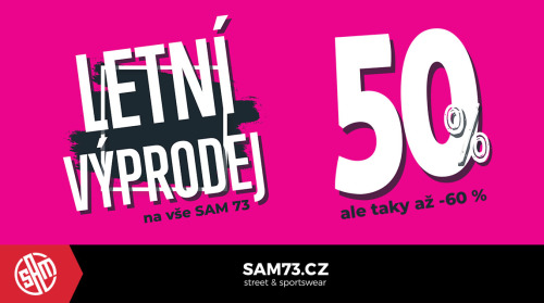 SAM 73 - Letní výprodej - slevy až 60%